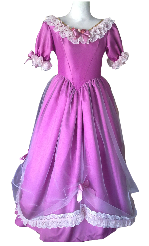 Vestido rosado, siglo XIX